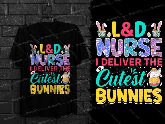 L D Nurse Bunnies: Cute Graphics & T-Shirt Designs