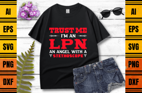 LPN Nurse Graphics for Print Templates & Web