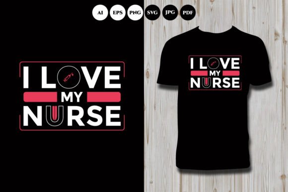 Nurse Lettering T Shirt: Graphics for T-Shirt Designs