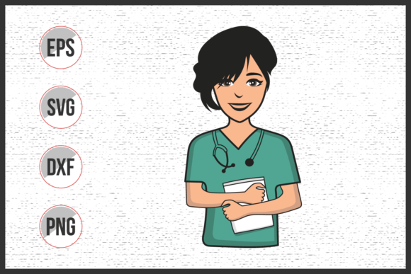 Nurse Vector Art Carton Illustration for Graphics