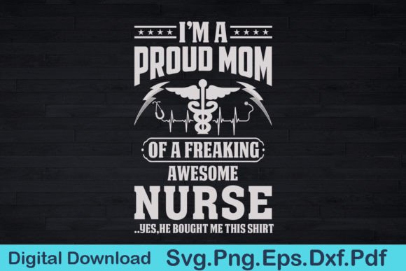 Proud Mom SVG: Graphics for T-Shirt Designs