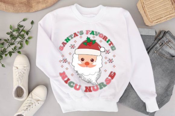 Santa's Favorite NICU Nurse: Graphics for T-Shirt Designs